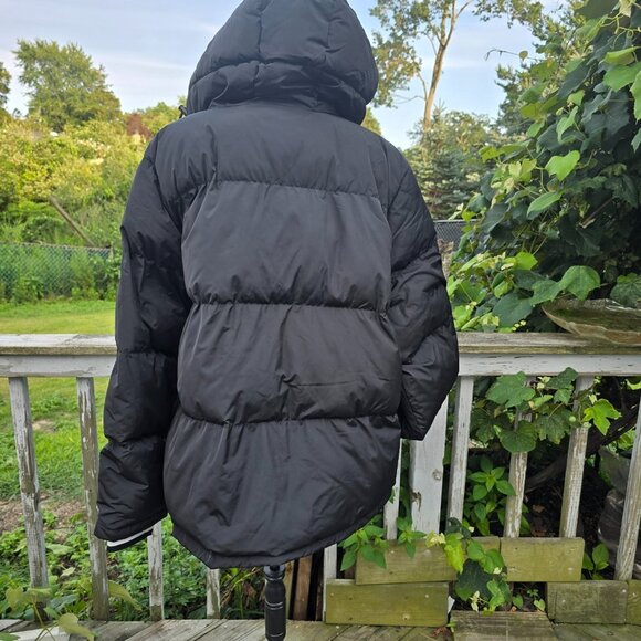 Champion Quilted Puffer Hooded Jacket Dark Blue Full Zipper Men's Size XL - Picture 7 of 11